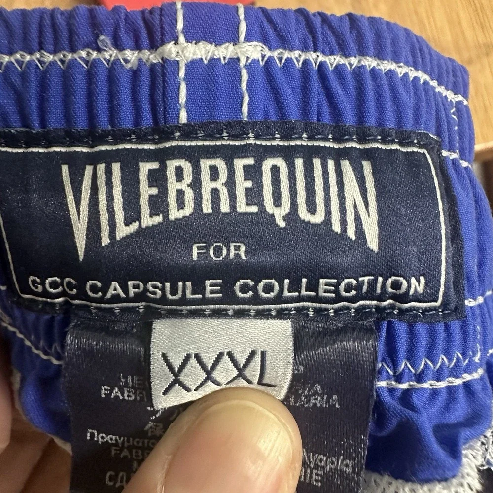 Vilebrequin Mens Swimming Shorts Size XXXL 3XL Camel Trunks Drawstring Pockets